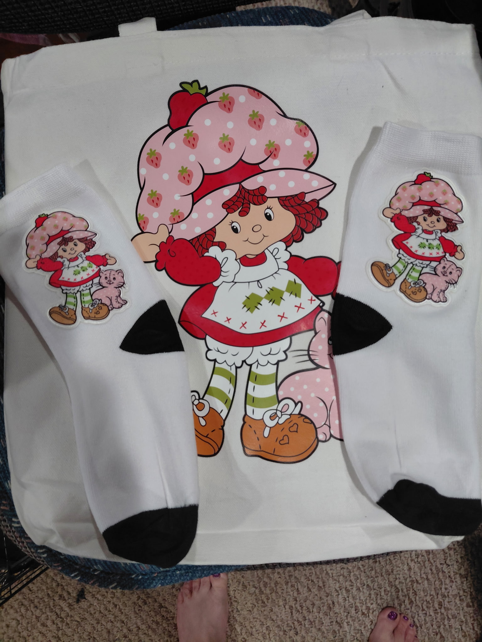 Custom bag and matching socks set