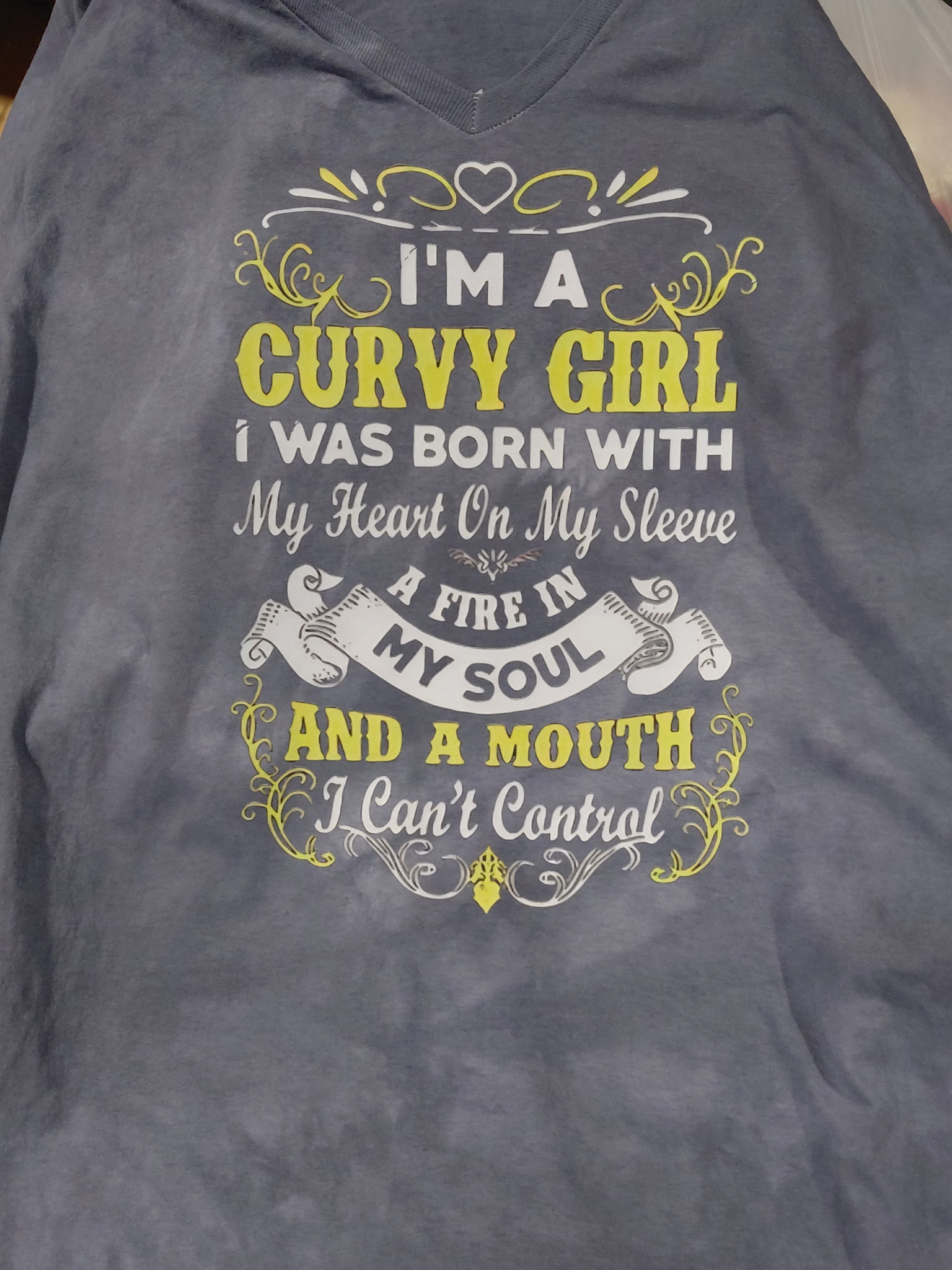 Custom Curvy Girl quote shirt