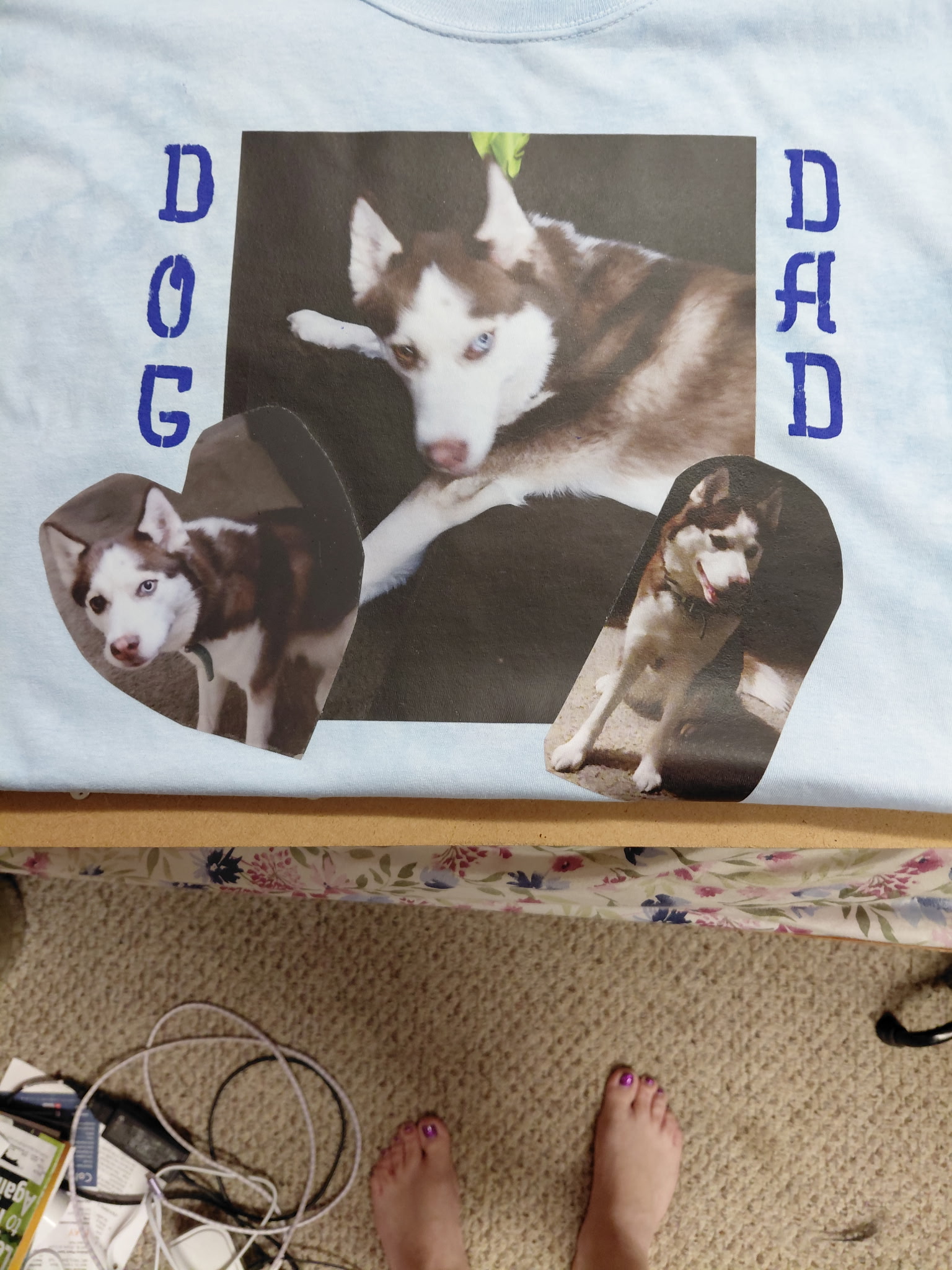 Custom pet photo print shirt