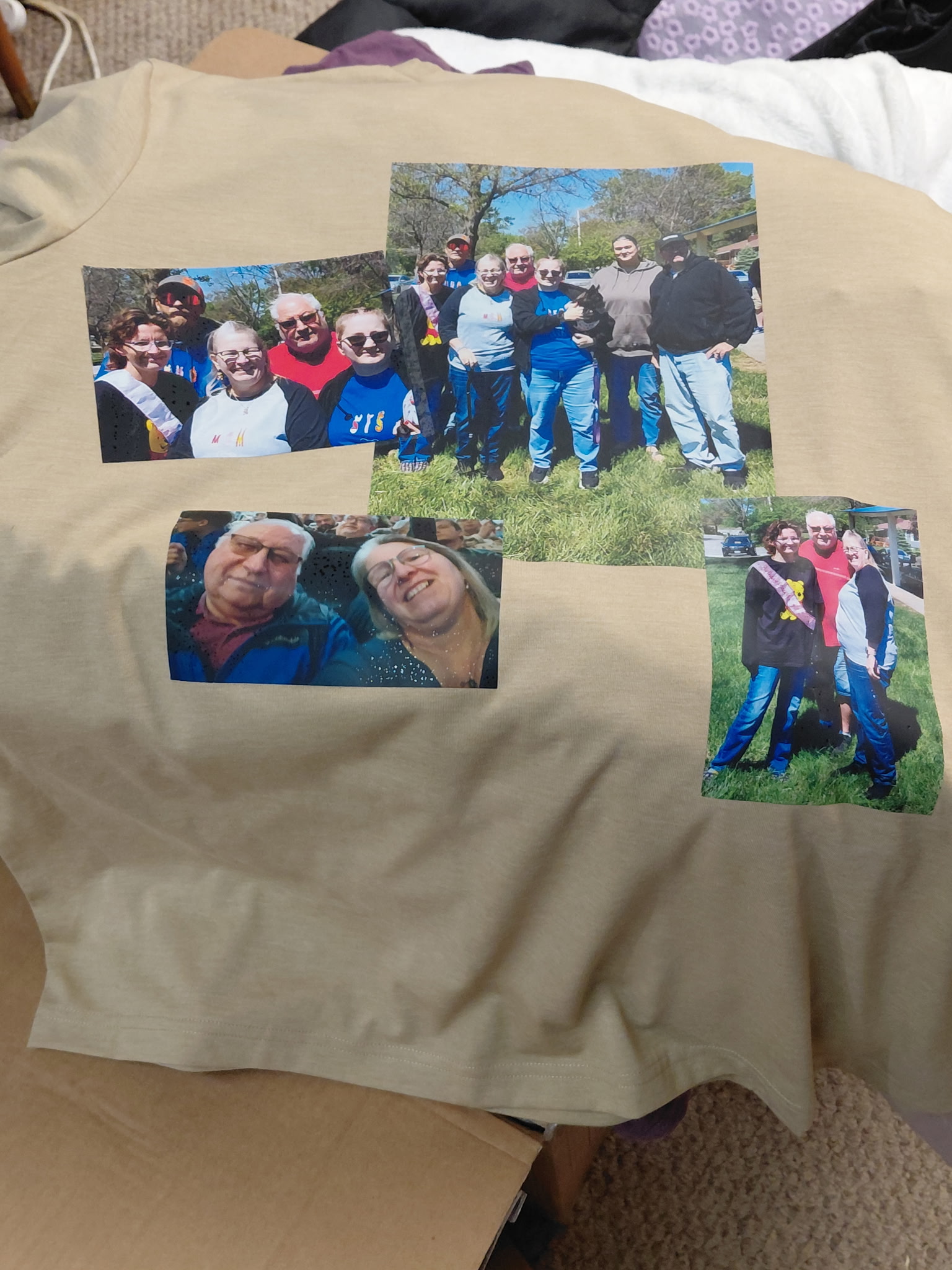 Custom family photo collage shirt